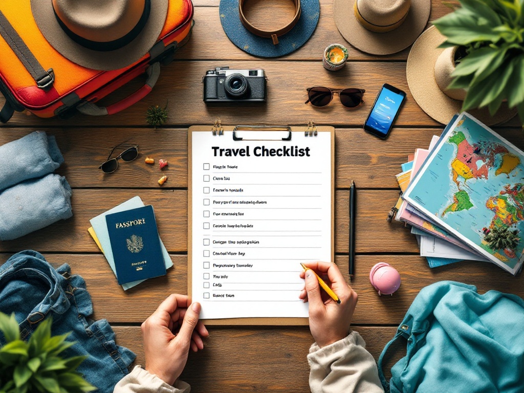 Travel checklist for Check Mig Colombia application